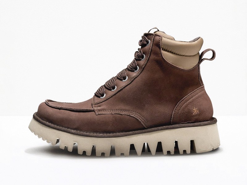 Flat lace-up booties