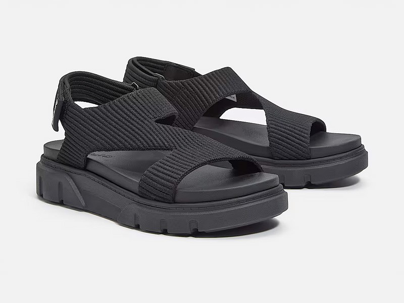 SNDALIAS Greyfield TIMBERLAND TEJIDO MUJER VERANO PRIMAVERA MODA 2026 2027 SERMA FOTO-9.-Womens-Greyfield-Backstrap-Sandal-TBL-Black-Knit-ALT4.jpg TIMBERLAND’s Greyfield sandals. Urban and functional aesthetics