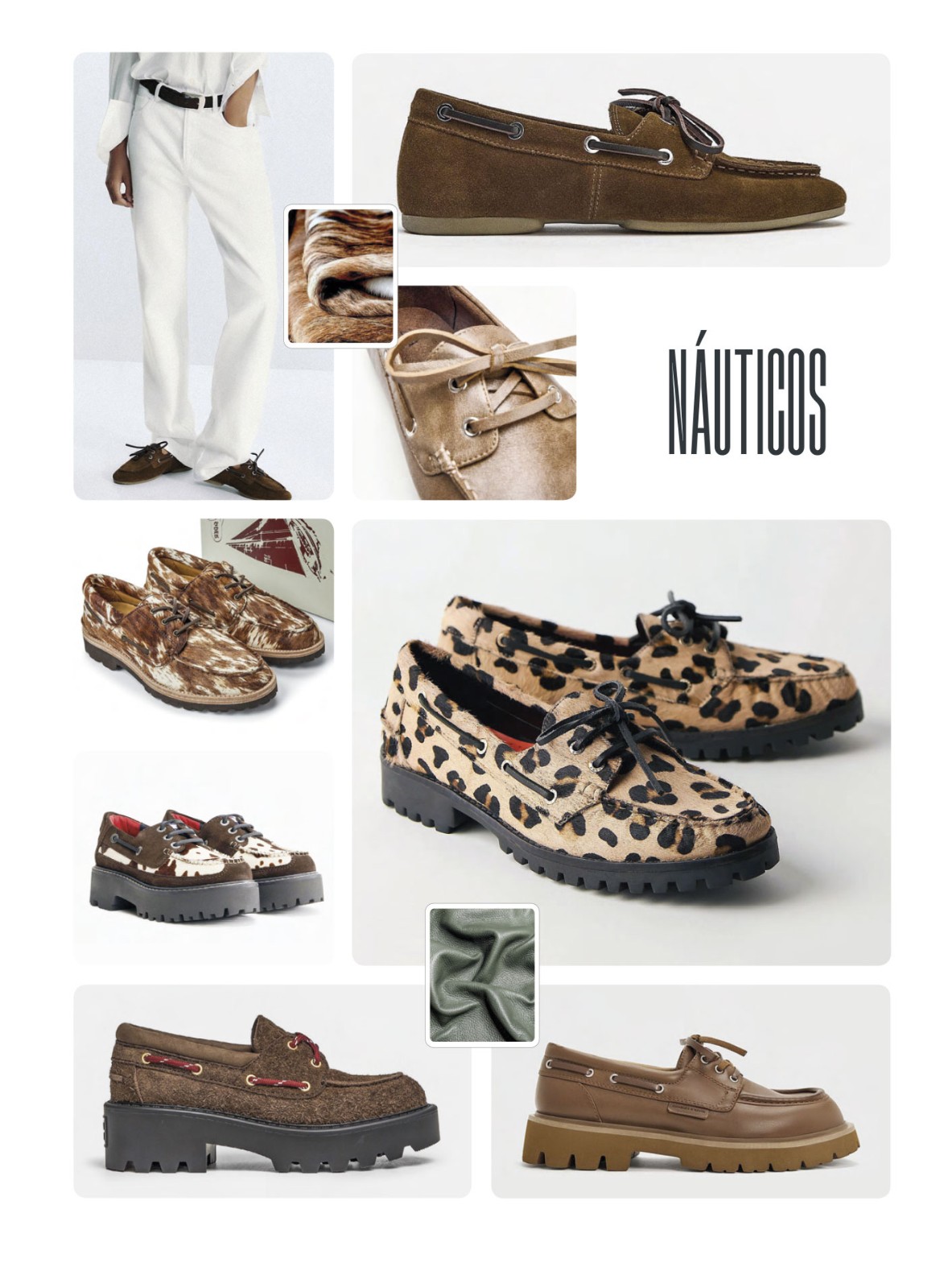 Nautical shoes add track soles and utilitarian readings