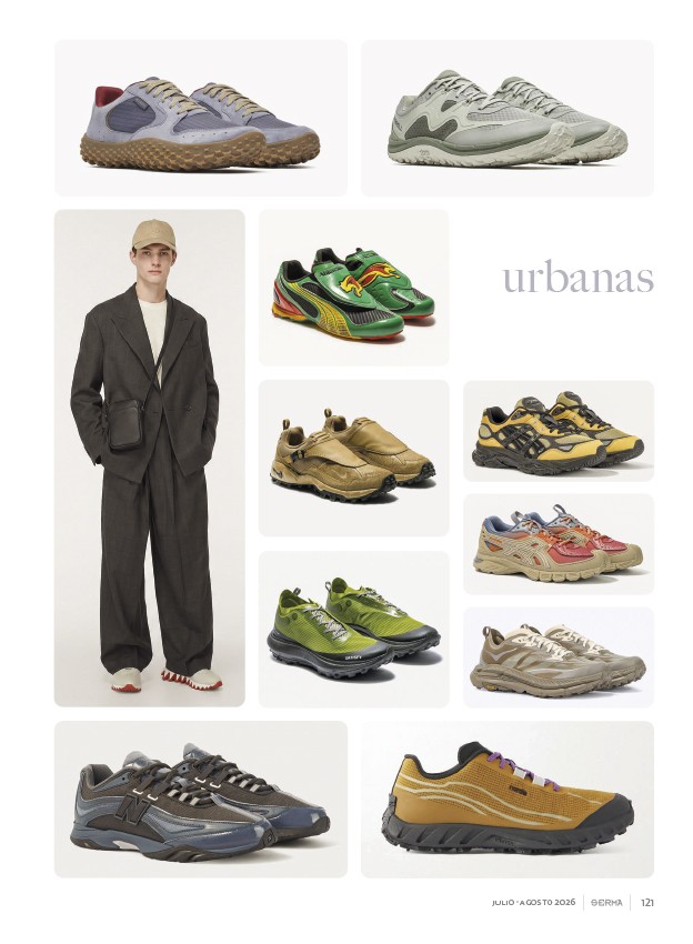 La transición capellada-suela define las sneakers urbanas masculinas