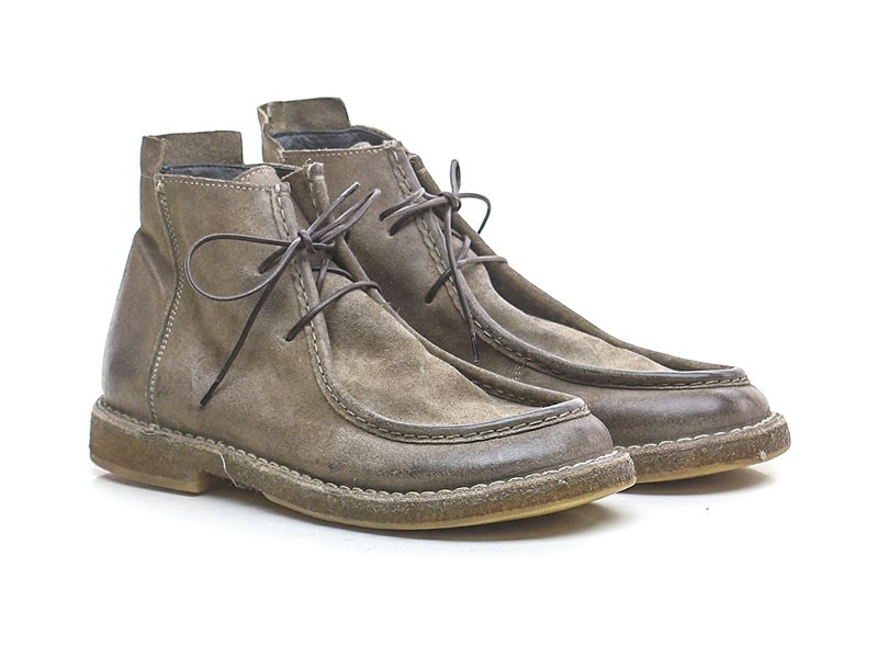 Lace-up casual booties