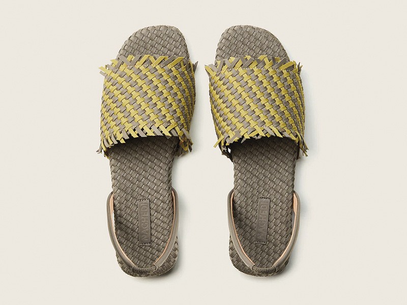 Leathers emphasize textures, color and woven surfaces