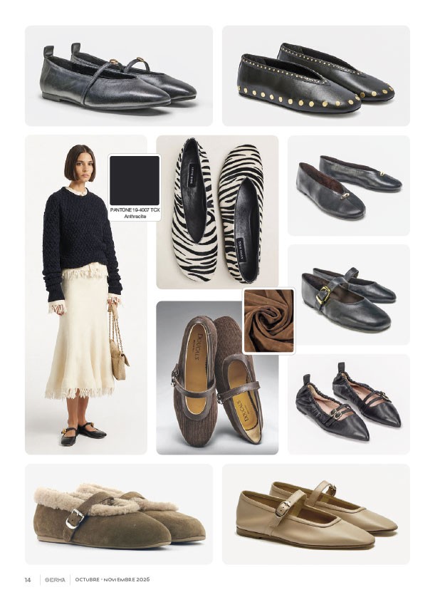 SERMA159--14.jpg Ballerina flats combine straps, prints and visible details