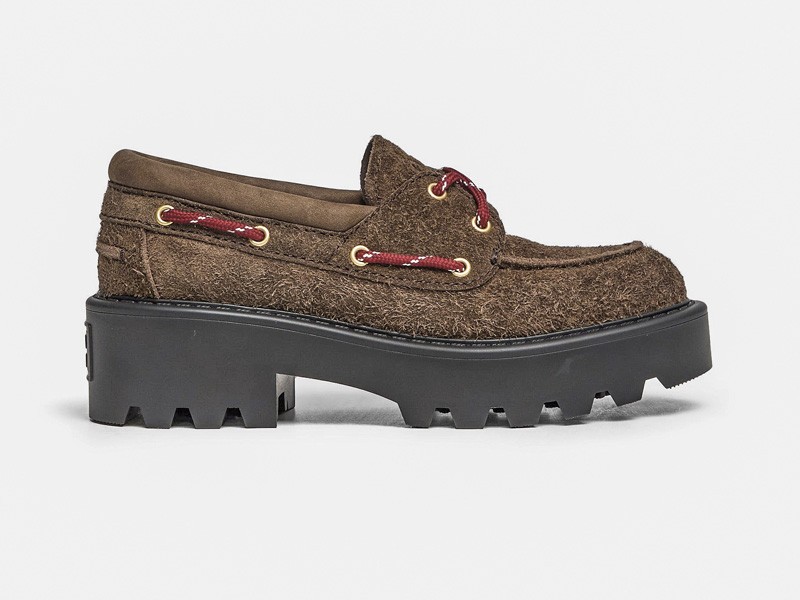 Nautical shoes add track soles and utilitarian readings