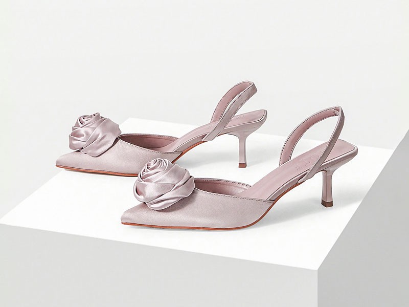 High-heeled sandals