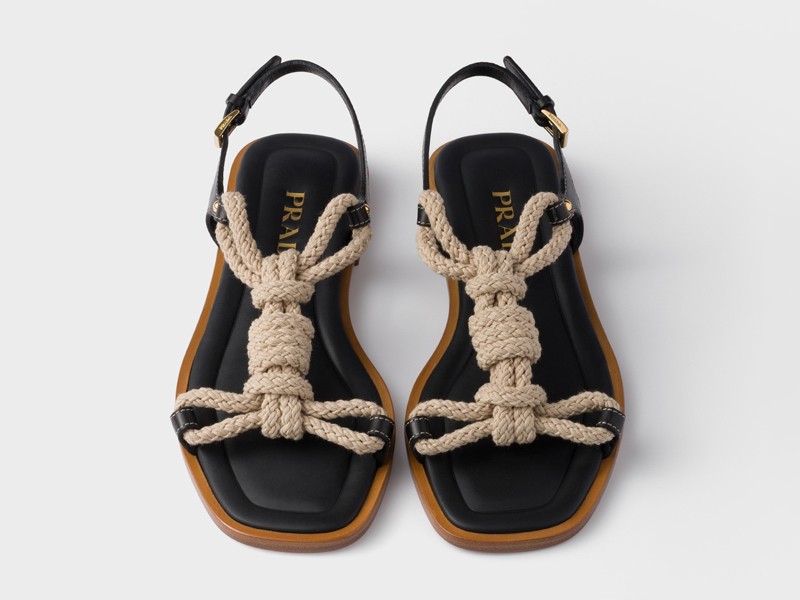 Ropes and cords. Reinventing sandals and flip-flops