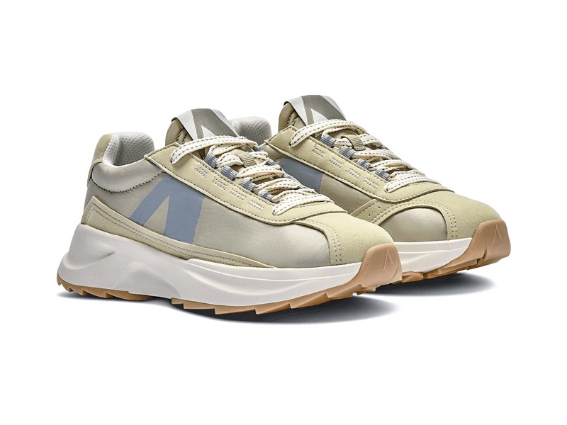 Urban chunky sneakers with technical paneling and high-volume soles