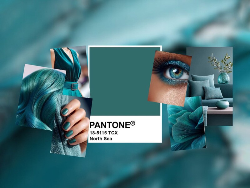 TEAL BLUE. The fashion color for next winter?