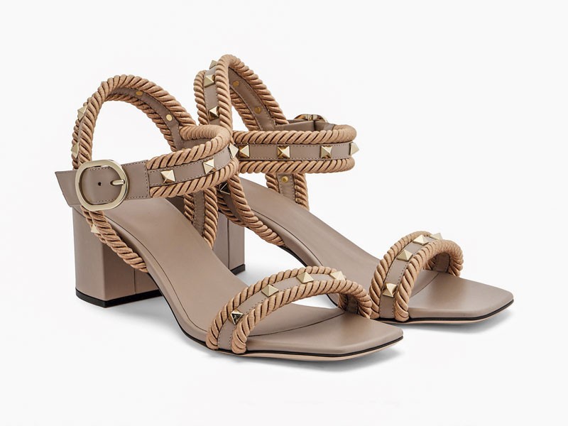 High-heeled sandals