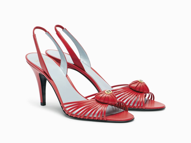 High-heeled sandals