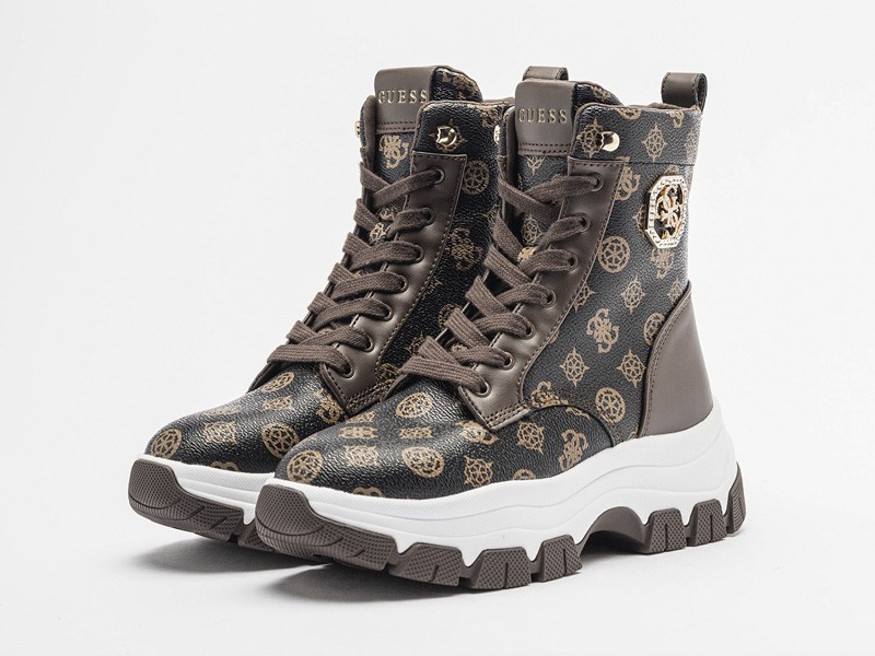 Flat lace-up booties