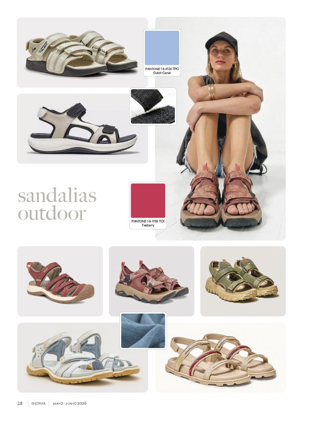 Outdoor sandals adjust straps, closures and soles
