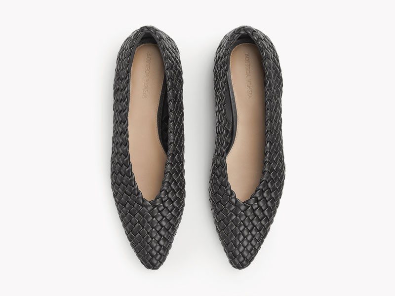 Mesh ballerinas explore openwork, color and texture