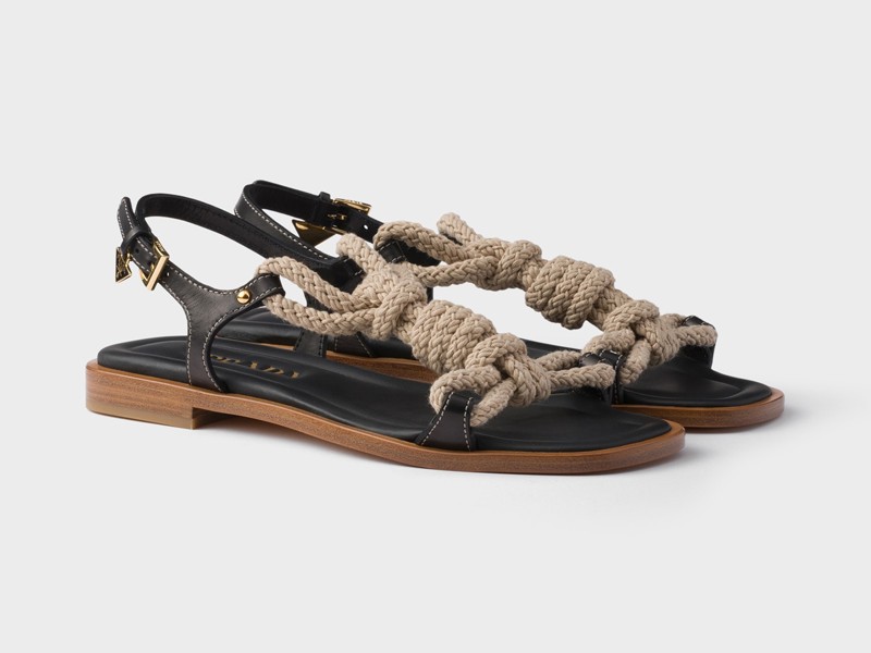 Ropes and cords. Reinventing sandals and flip-flops