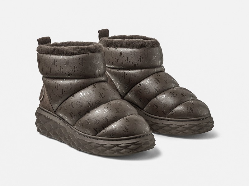 Calzado tipo snow para hombre con abrigo y suelas de tracción