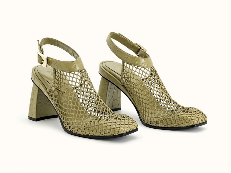 High-heeled sandals