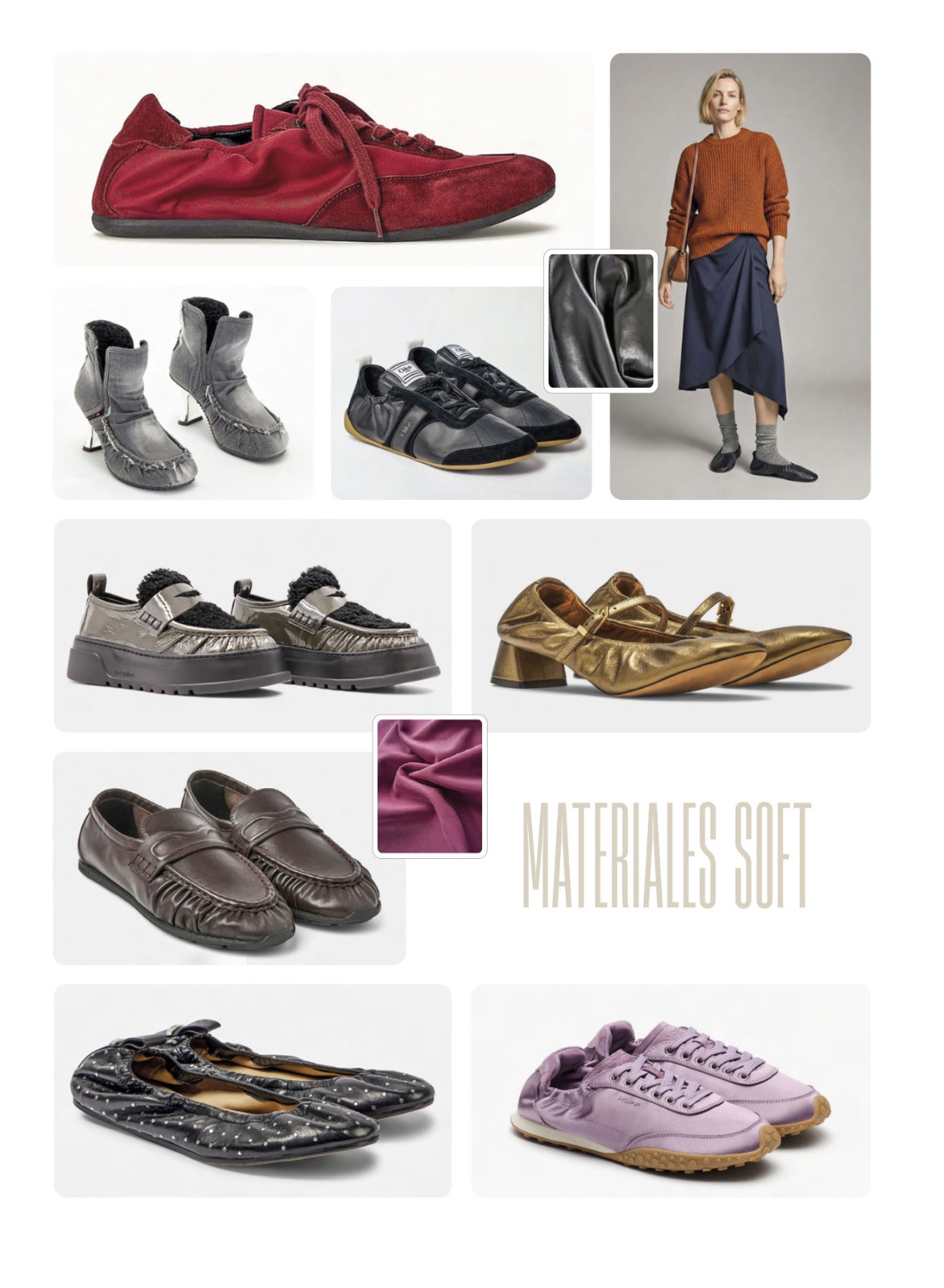 Materiales soft apuntalan capelladas flexibles