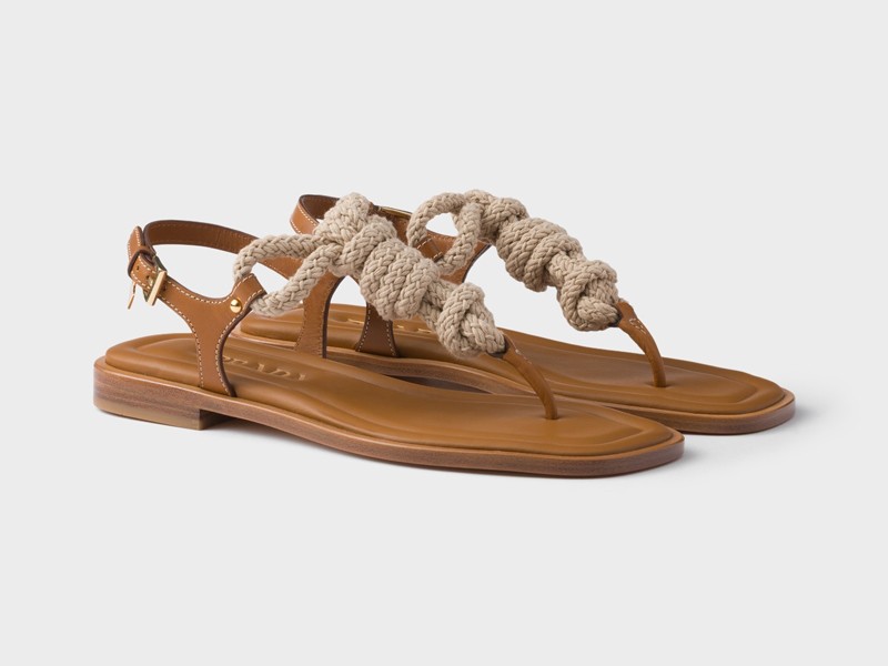 Ropes and cords. Reinventing sandals and flip-flops