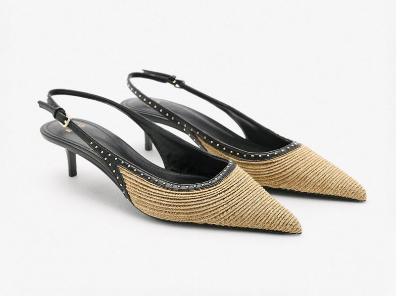 High-heeled sandals
