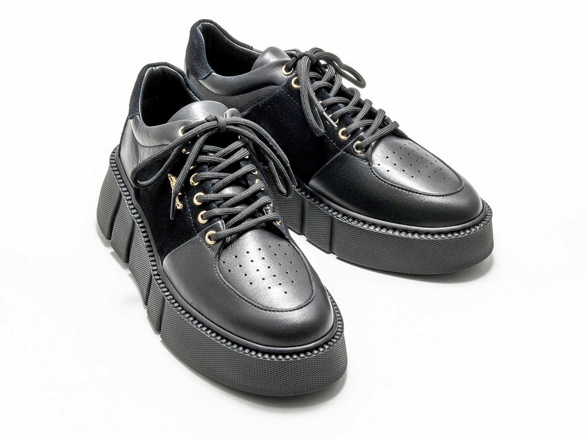 Zapatos acordonados best sale con plataforma