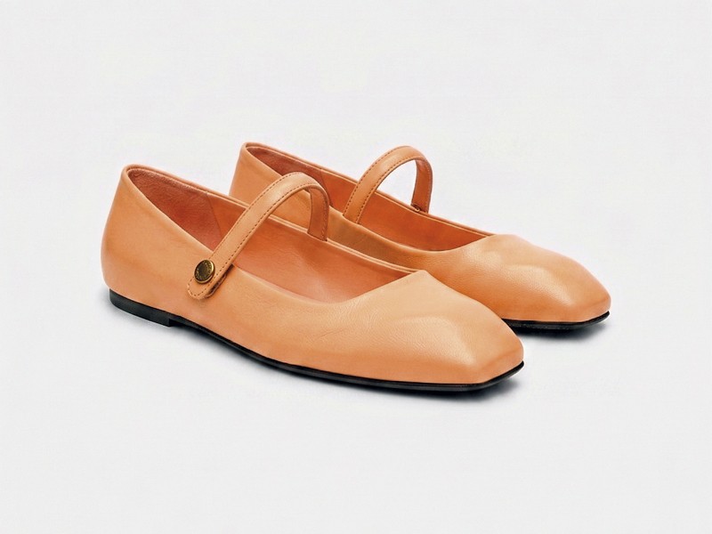 Muskmelon organizes color across uppers, straps and soles