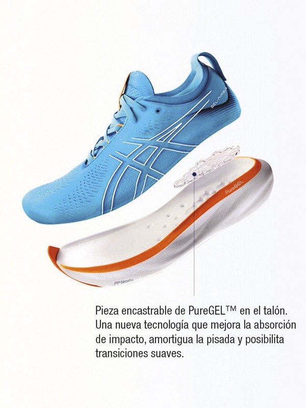 Modelo despiezado ASICS GEL-NIMBUS 25: Caminando sobre nubes