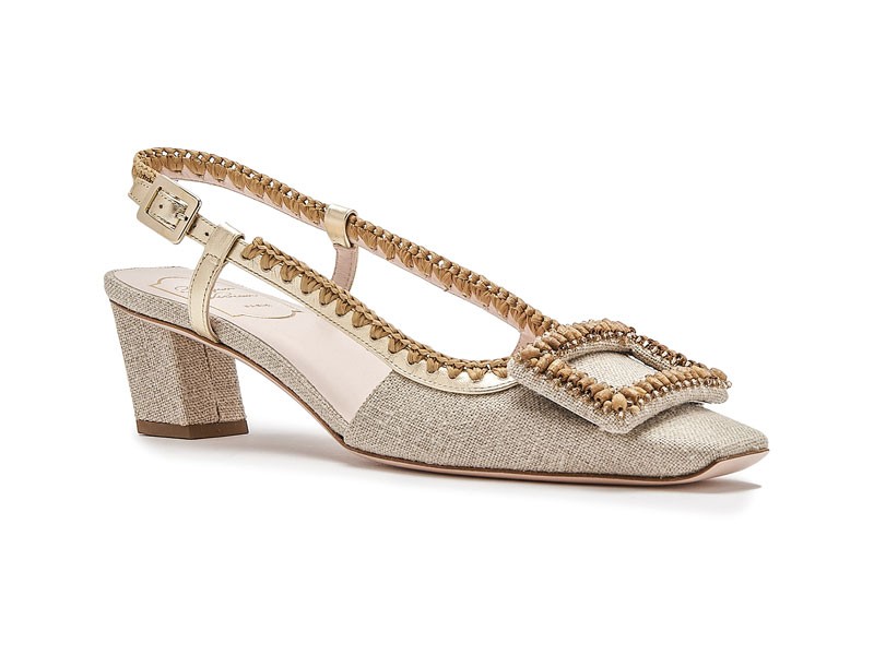High-heeled sandals