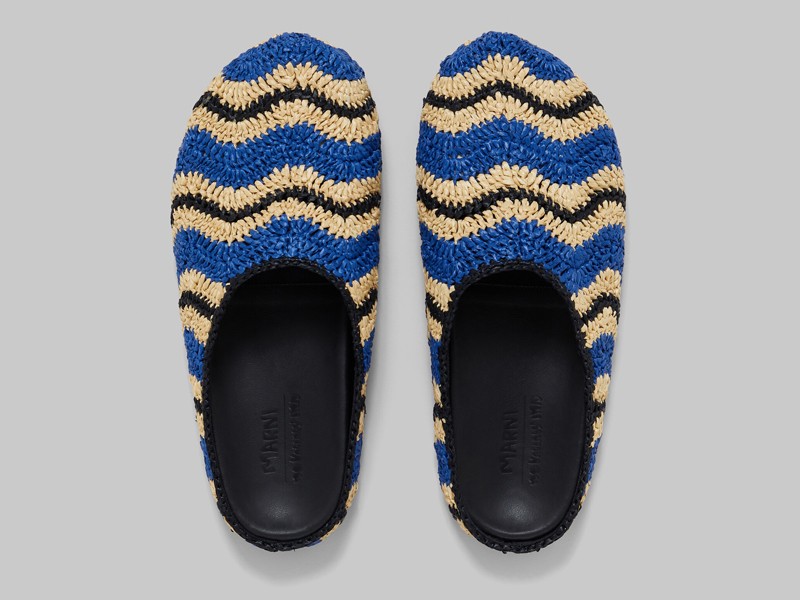 Summer 23/24 Previews. Exclusive multicolored crochet raffia for new MARNI models