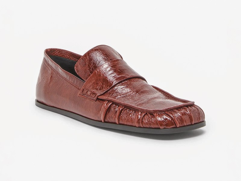 Leathers emphasize textures, color and woven surfaces