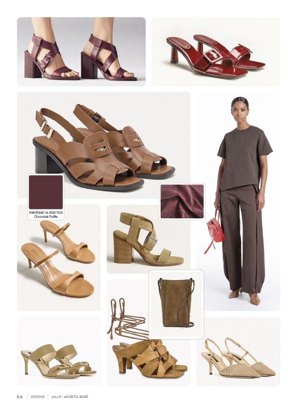 SERMA158-68.jpg Los tonos tierra y azul diferencian sandalias altas