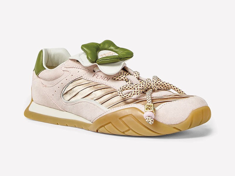 Fashion sneakers activate pink, lilac and technical soles