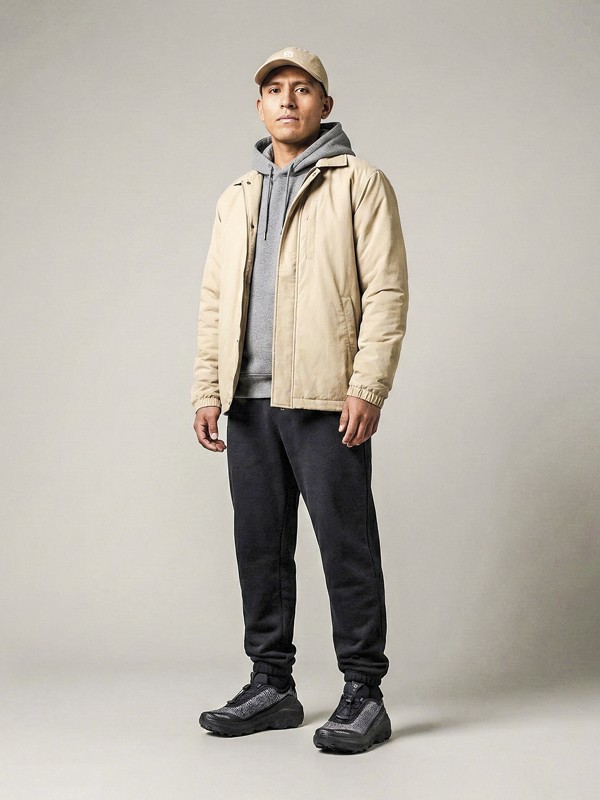 Urban chunky sneakers with technical paneling and high-volume soles