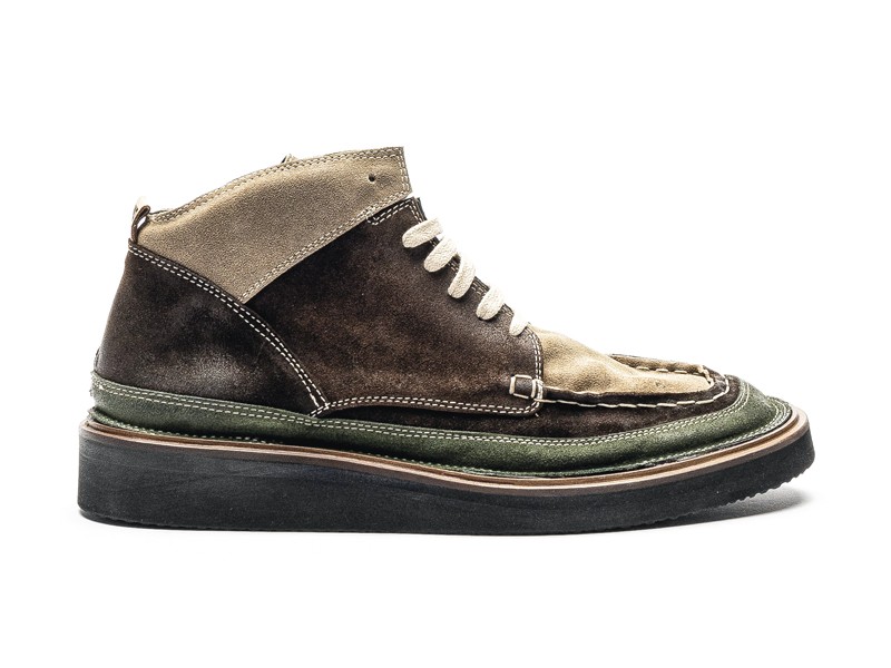 Lace-up casual booties