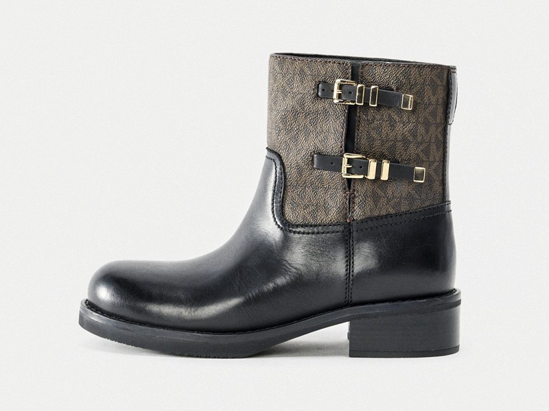 Hardware and panels strengthen chunky-based booties