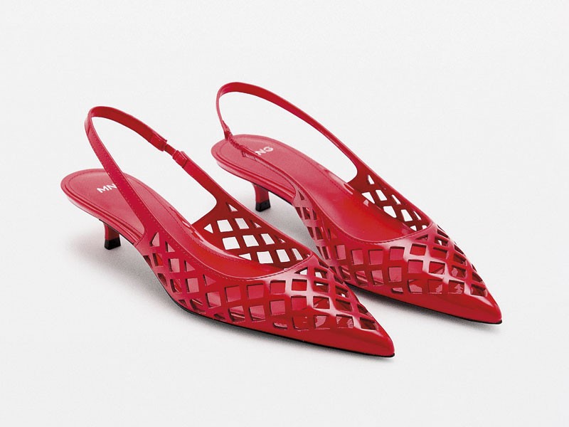 High-heeled sandals