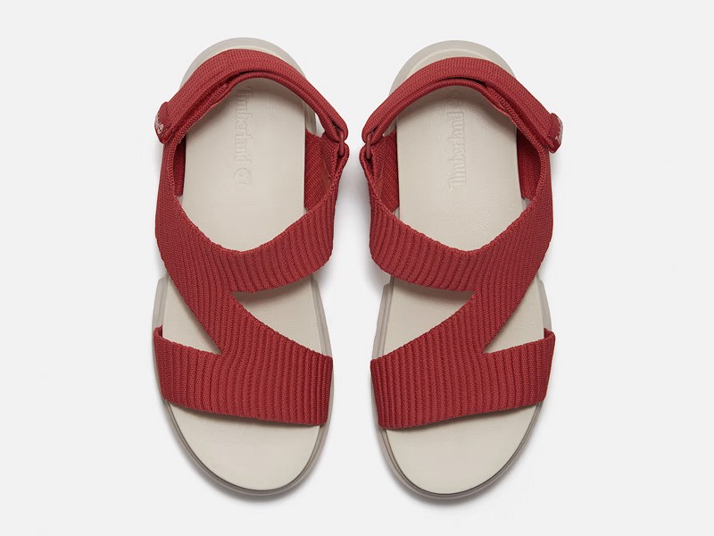 SNDALIAS Greyfield TIMBERLAND TEJIDO MUJER VERANO PRIMAVERA MODA 2026 2027 SERMA FOTO-5.-Womens-Greyfield-Backstrap-Sandal-TBL-Red-Knit-ALT2.jpg TIMBERLAND’s Greyfield sandals. Urban and functional aesthetics