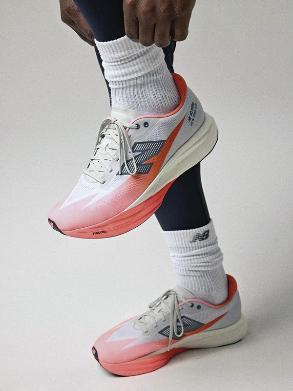 Running sneakers with technical mesh uppers and higher sole profiles