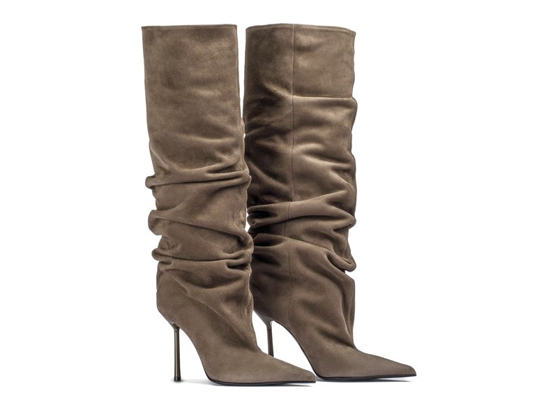 BOTAS ALTAS MUJER TENDENCIAS OTOÑO INVIENRO 2026 SERMA 156CAÑAS-ARRUGADAS.jpg Botas altas slouchy con drapeado hasta la rodilla