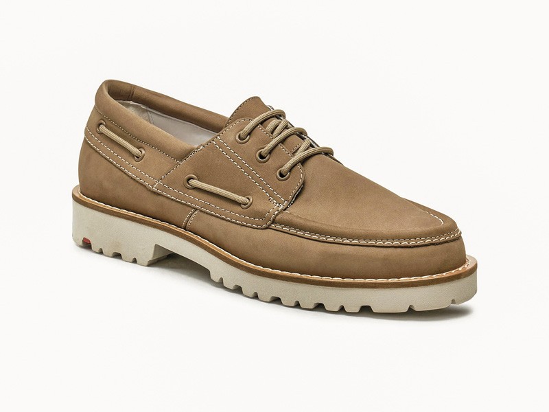 Men’s nautical shoes combine moc stitching and neutral soles