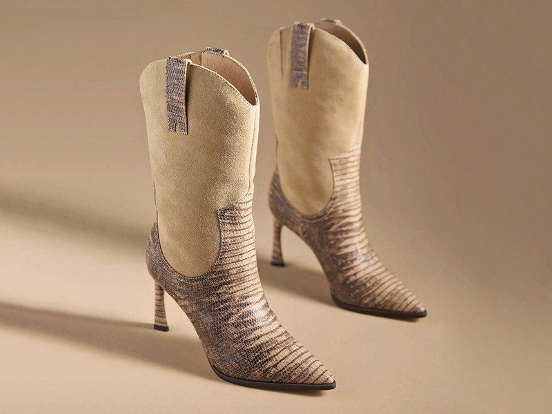 Botas/botinetas vaqueras: Versiones refinadas