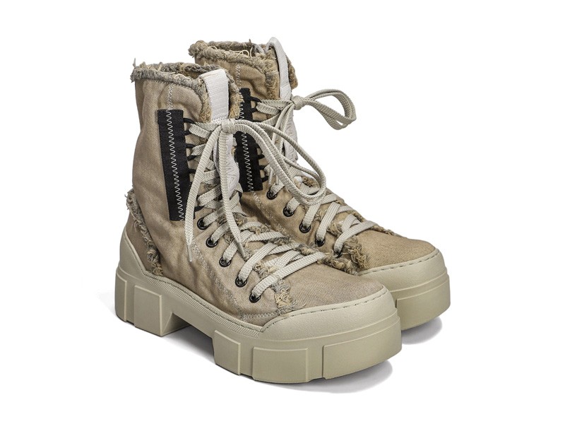 Flat lace-up booties