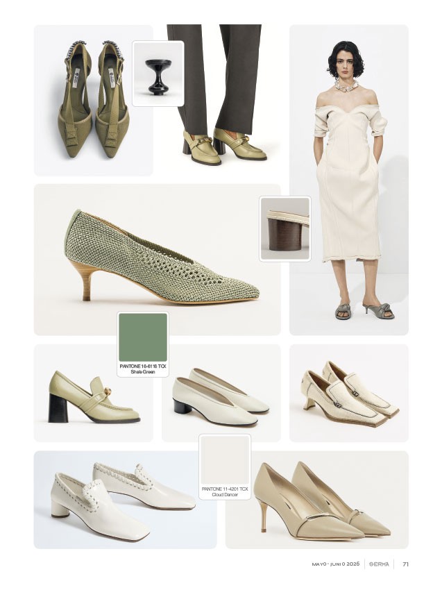 High shoes combine pointed toes, textures and heels