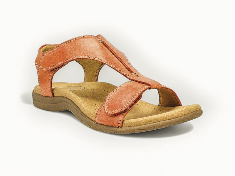 Muskmelon organizes color across uppers, straps and soles