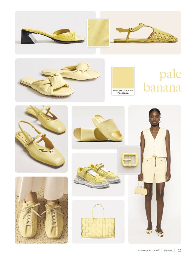 Pale Banana softens footwear, bags and buckles