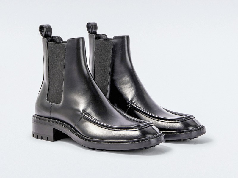 Botines Chelsea y de vestir para hombre en cuero liso