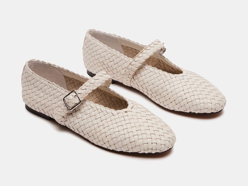 With mesh and interwoven materials, Steve Madden reinvents the Mary Jane
