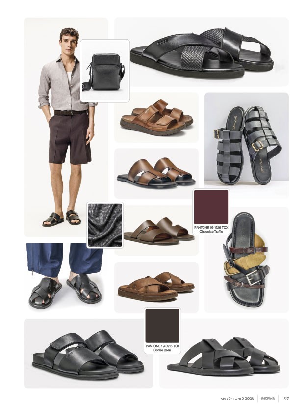 Chanclas urbanas combinan fajas, hebillas y cruces