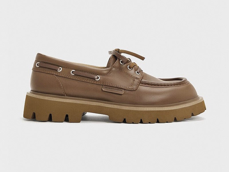 Nautical shoes add track soles and utilitarian readings