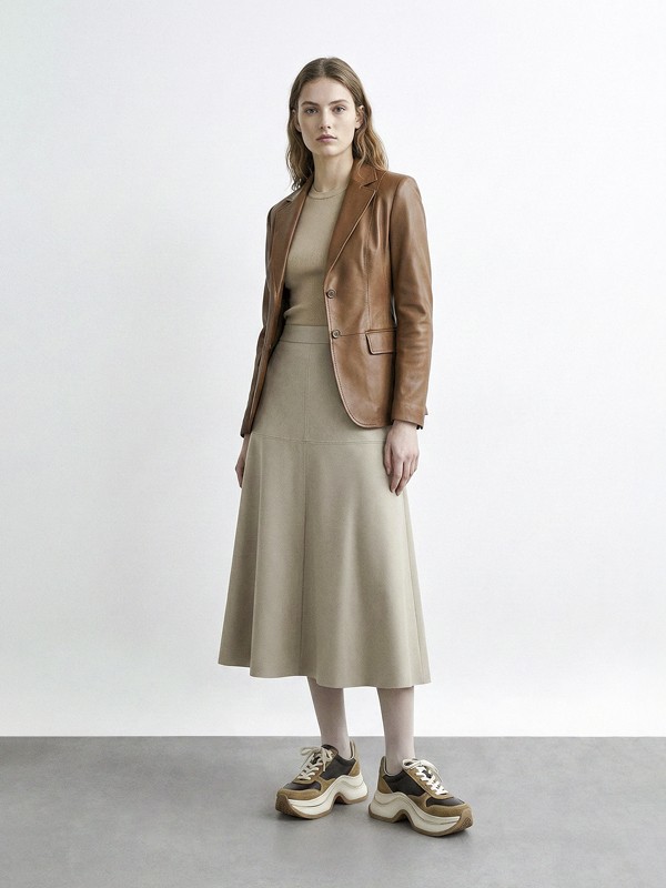 Sneakers chunky urbanas con suelas voluminosas y estética deportiva