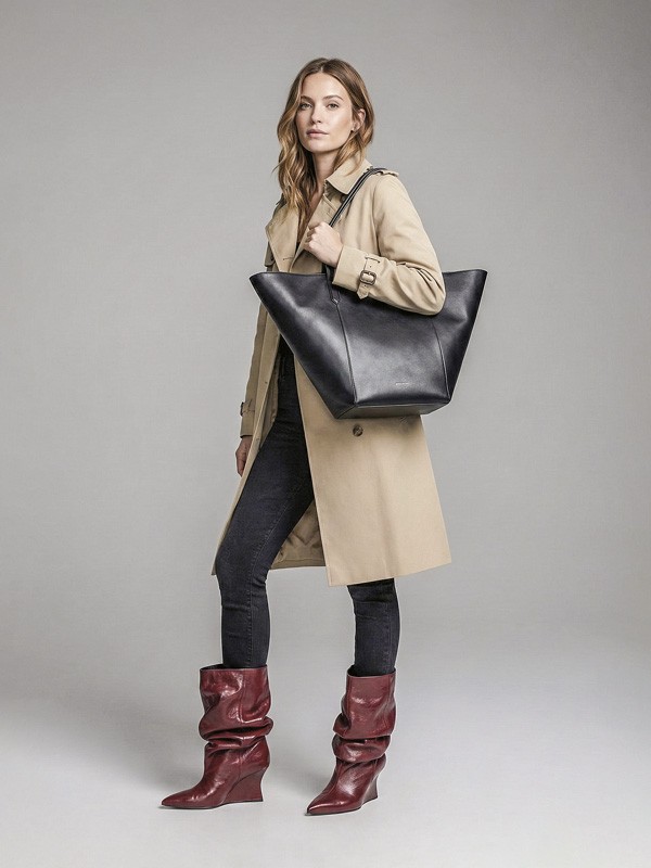 BOTAS ALTAS MUJER TENDENCIAS OTOÑO INVIENRO 2026 SERMA 15613aqulvqbtulvqbtulvq.jpg Botas altas slouchy con drapeado hasta la rodilla